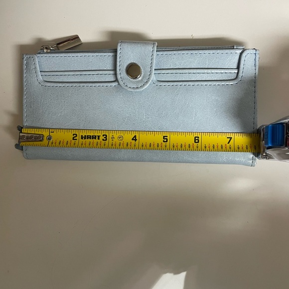 Light Blue Wallet with Snap Closure - Picture 5 of 6